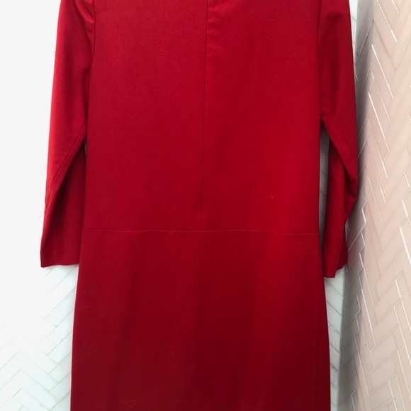 J Crew Women's Draped Shift Dress Sz4 Wool Blend - Picture 3 of 4